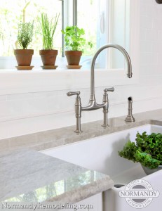 bridge faucet kitchen photo created by normandy designer kathryn o'donovan