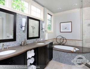 gray bathroom picture created by normandy designer ann stockard