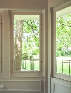 white porch indoor detail