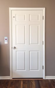 elevator door in bedroom