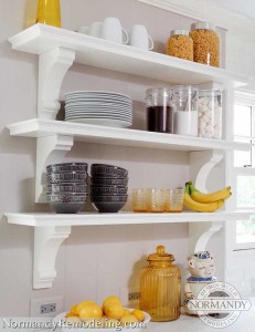  KODENG Kitchen Cabinet Storage Shelves Plates Dishes