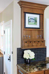 Cabinetry in the kitchen for displaying treasured items