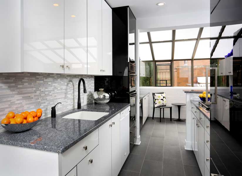 Sleek, Sophisticated Kitchen with Stainless Steel Sink - Normandy Remodeling