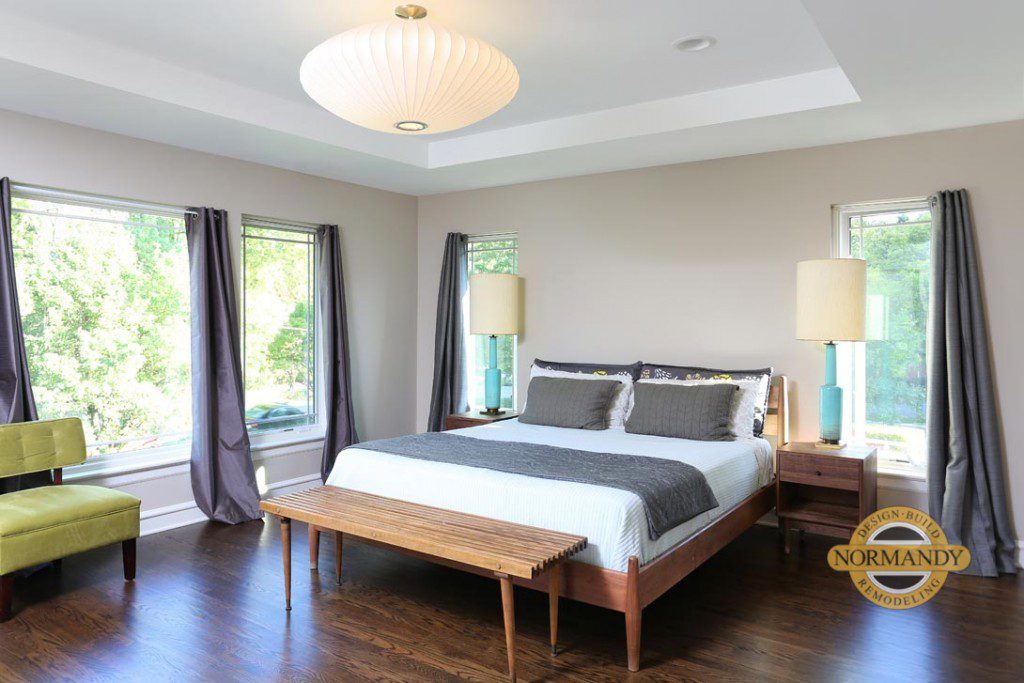 master bedroom addition with tray ceiling