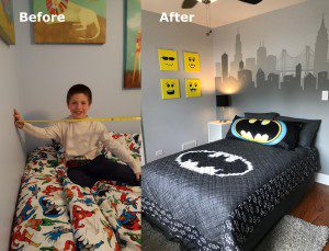 batman bedroom makeover