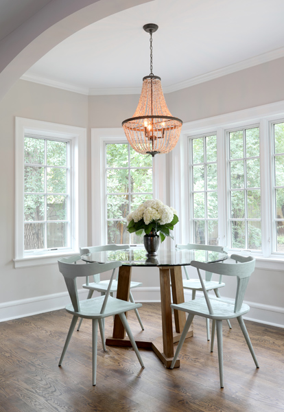 Dining table in the kitchen