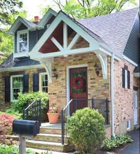 Gabled portico