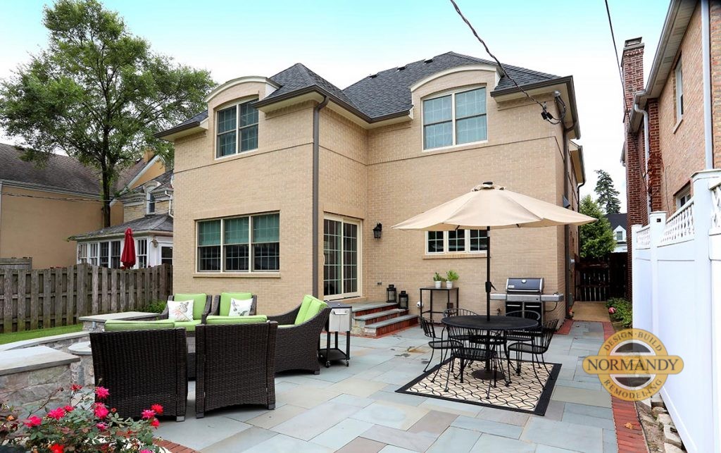 Second floor addition, brick, architectural details