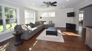 newly remodeled family room