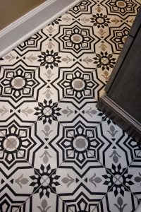 decorative bath floor tile