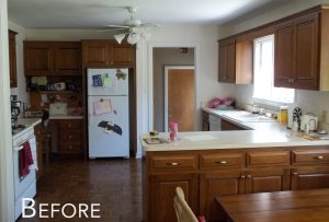 before pic of kitchen