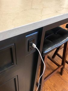 electronic usb charging kitchen outlet