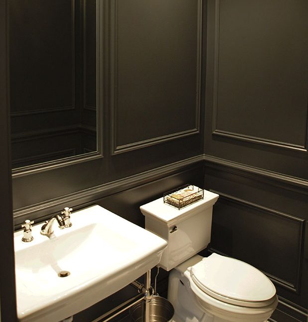 Black powder room