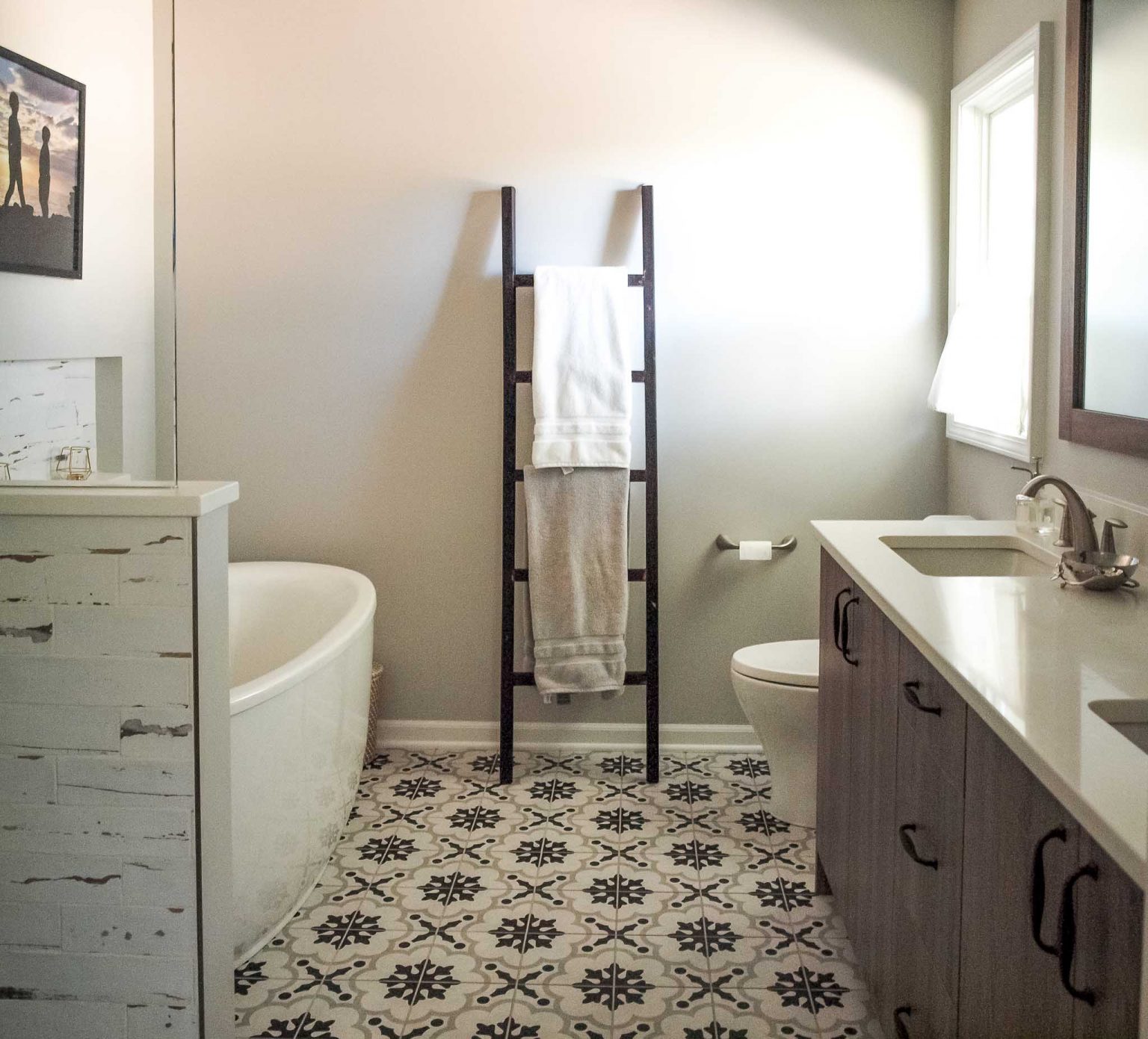 Rustic Modern Bathroom Remodel