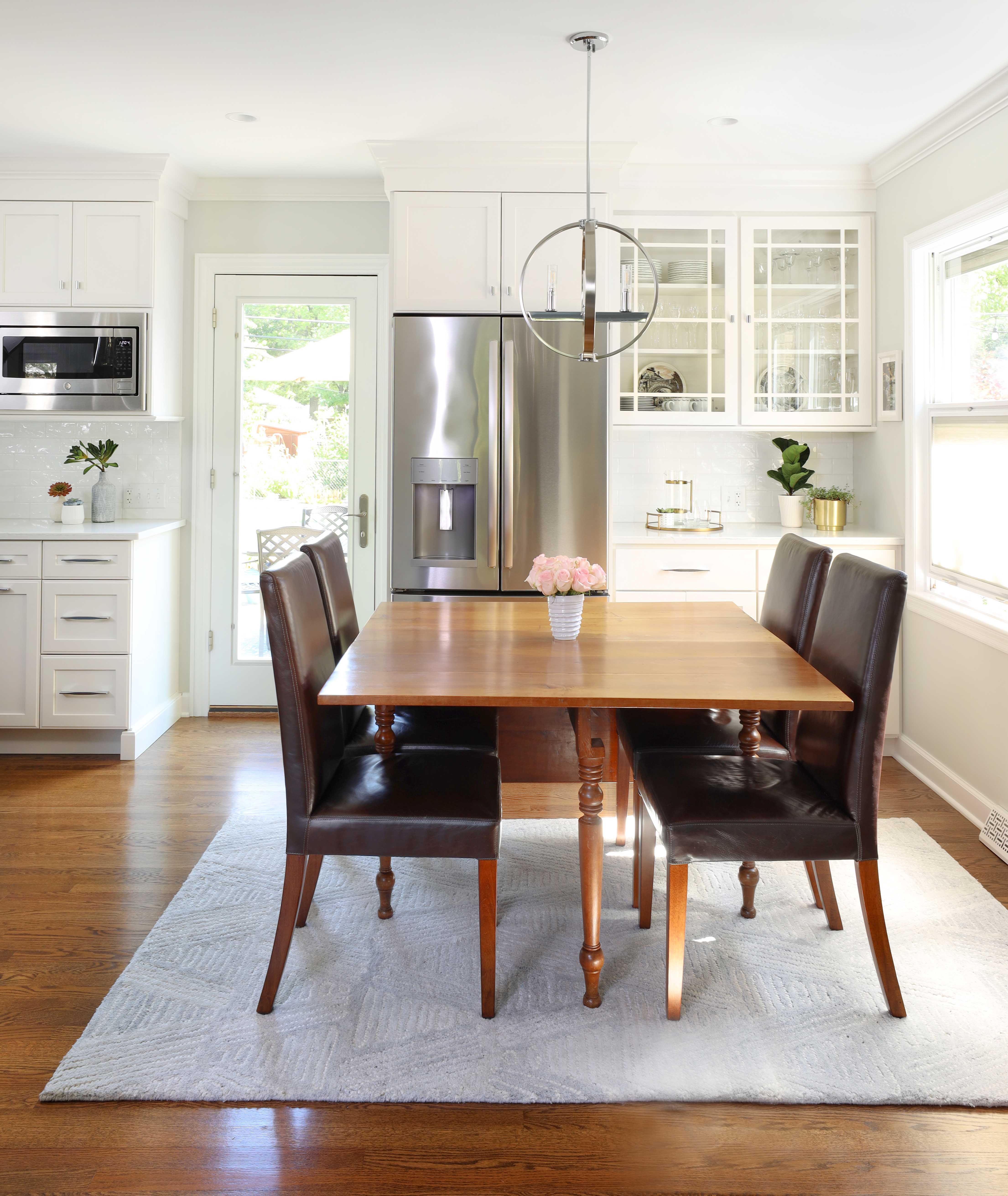 Dining table in the kitchen