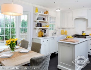 small kitchen island created by Normandy Designer Ann Stockard