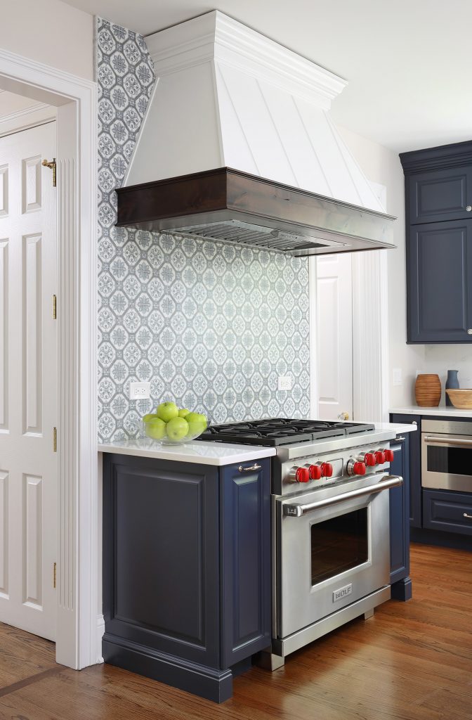 wood tile as backsplash