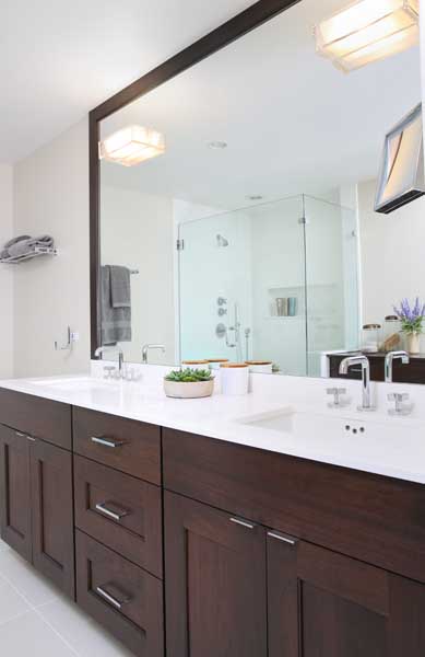 Master Bathroom Vanity in a Chicago Condo