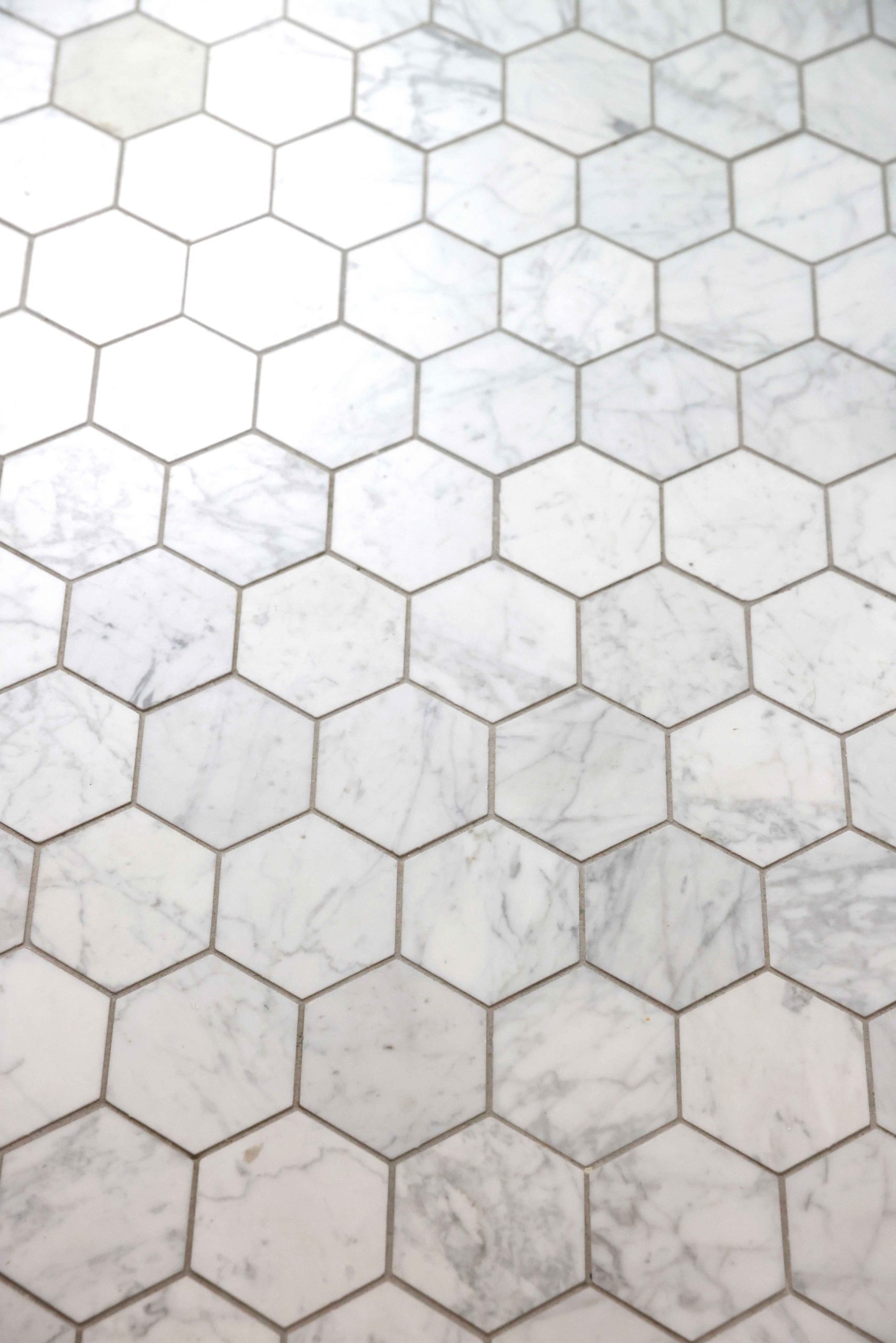 Tiles in a hexagon shape