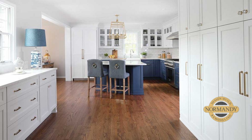 Blue Kitchen Island