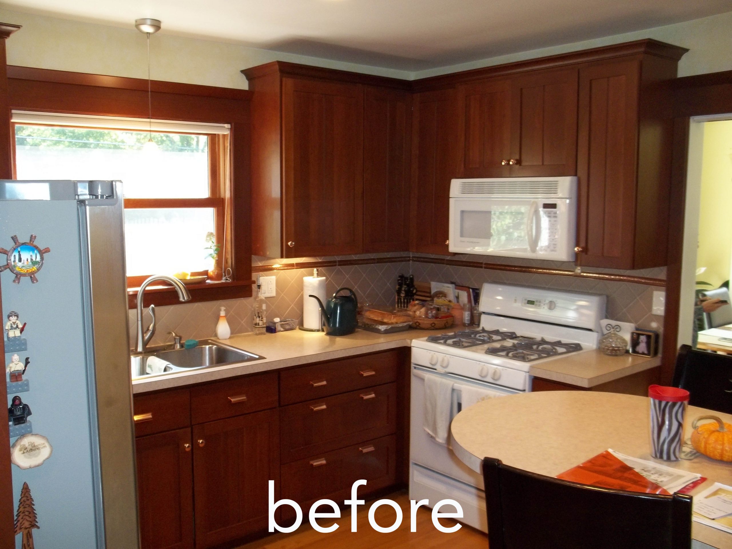 kitchen before wall was removed