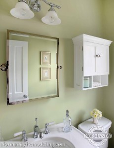 powder room storage ideas created by Normandy Designer Vince Weber