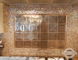 glass tile backsplash ideas for kitchen created by Normandy Designer Ann Stockard