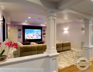 Basement TV area