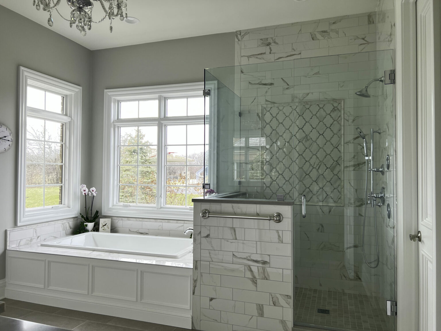 Light and Bright Bathroom Remodel Normandy Remodeling