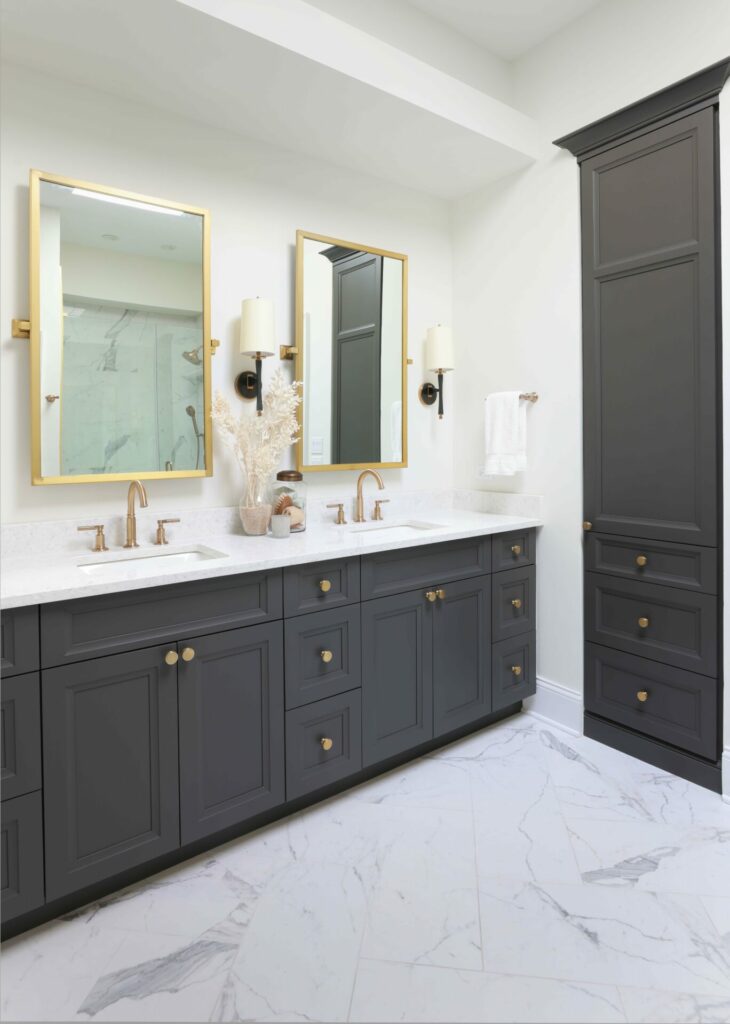 Bathroom vanity and storage