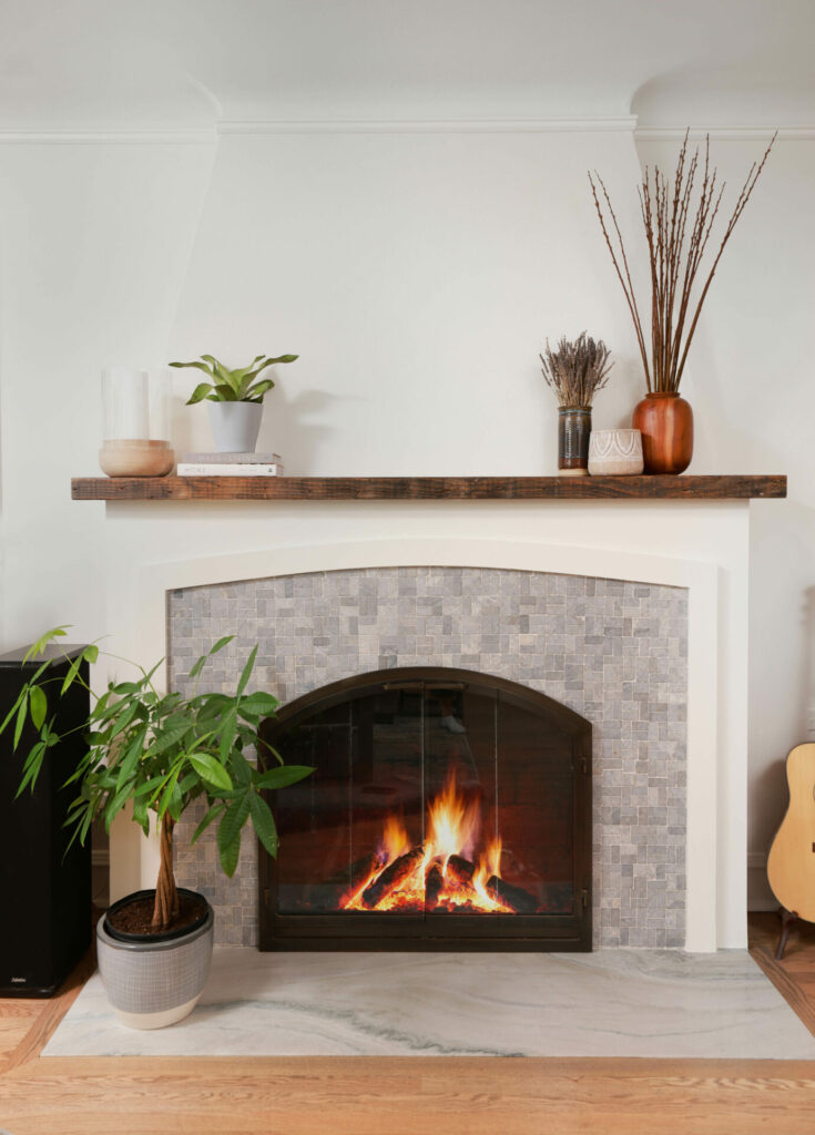 Fireplace with hearth