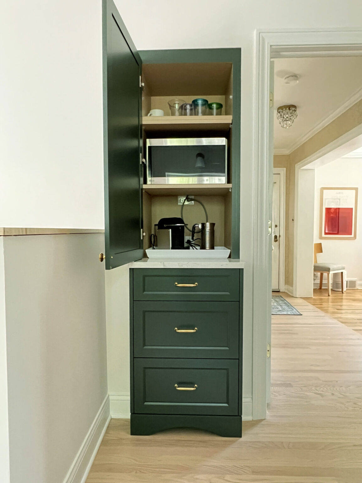 Forest Green Kitchen Benefits From Floor Plan Revamp - Normandy Remodeling