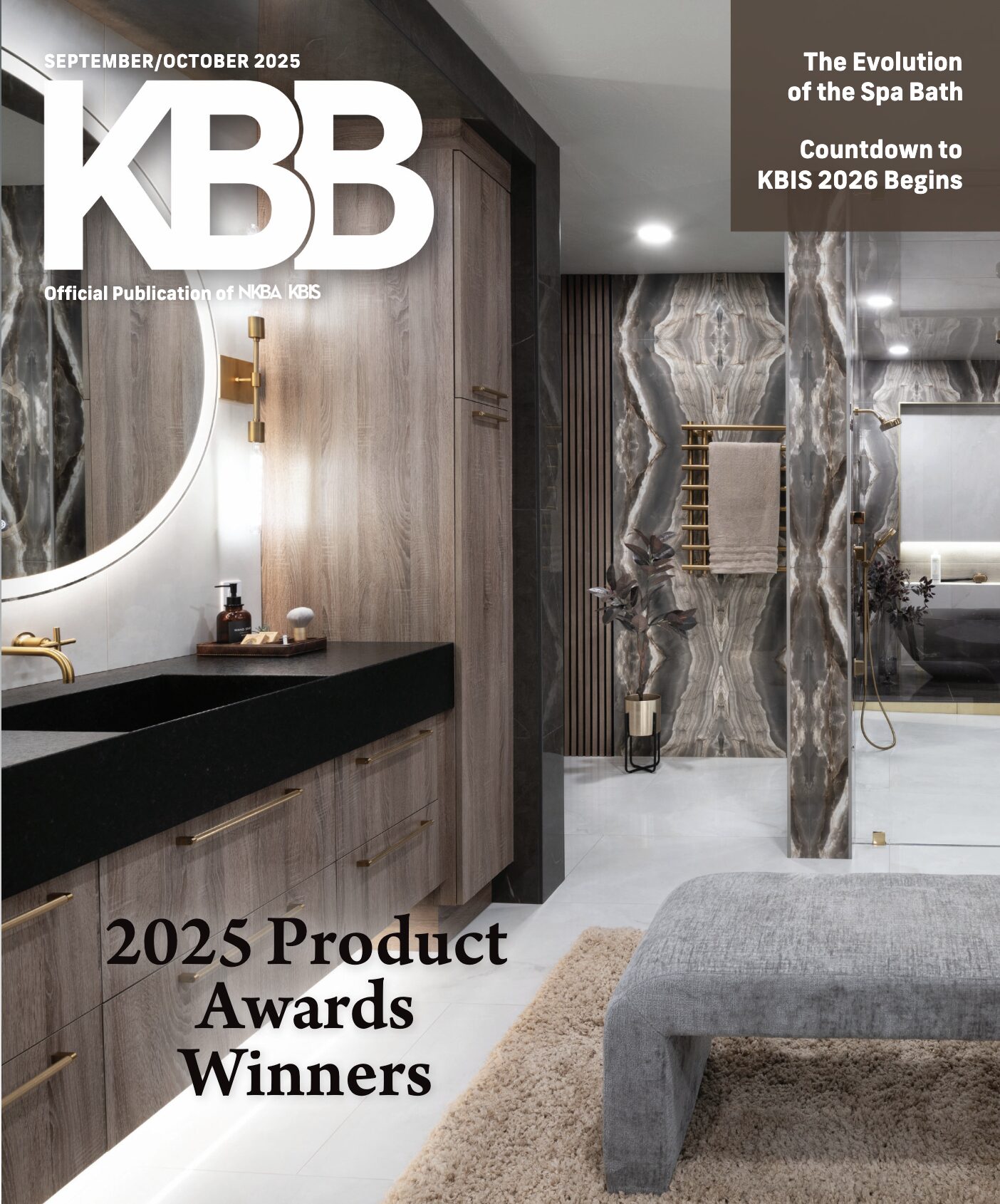 Kitchen and Bath Business Magazine Cover, issue features article highlighting Jackie Jensen