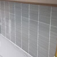Kitchen bar backsplash with glass tile, quartz countertops