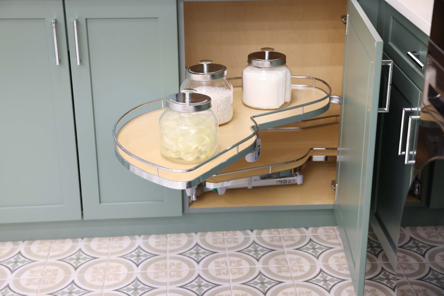 The Colorfully Classic Laundry Room - Normandy Remodeling
