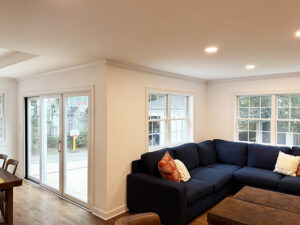 White family room addition